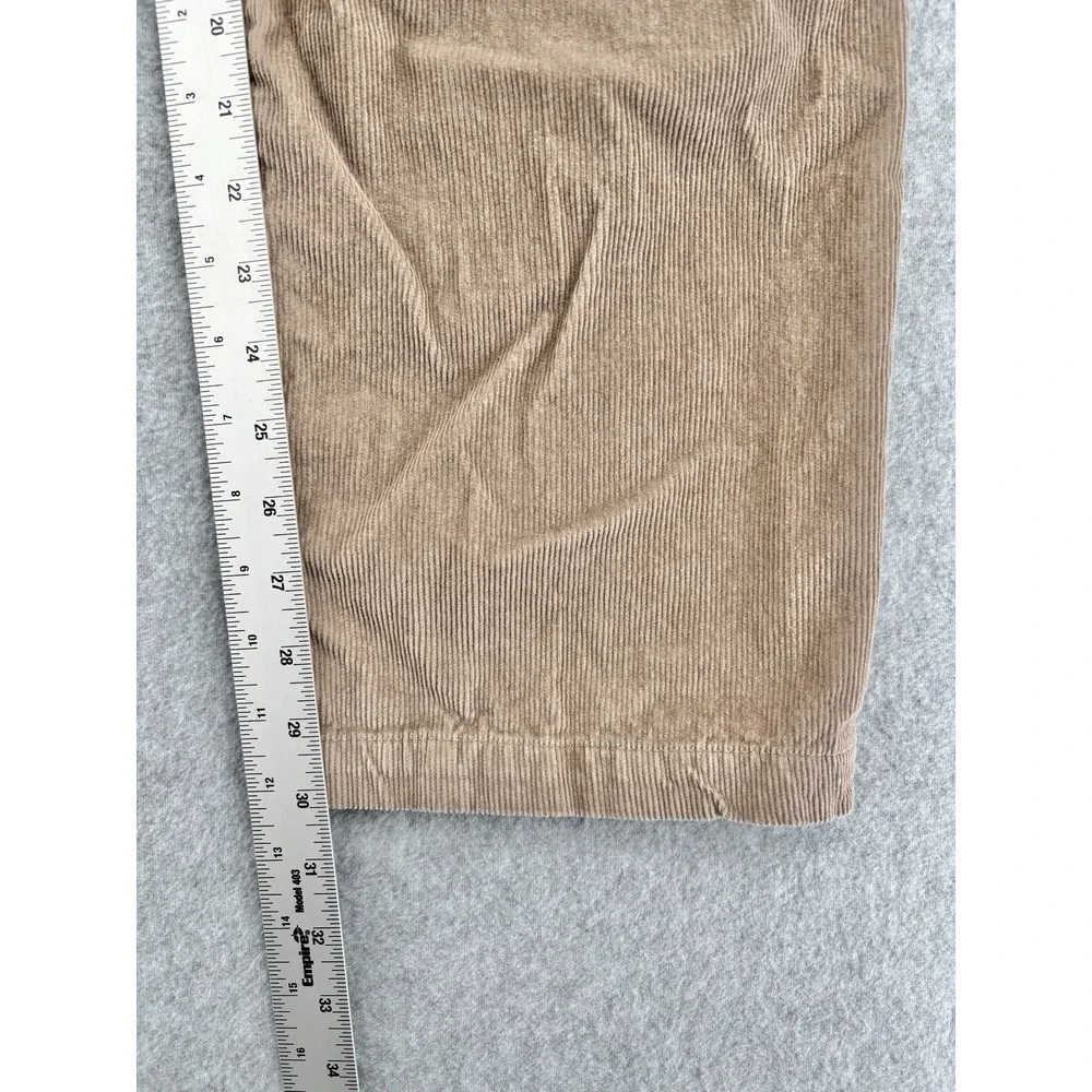 Vans Authentic Chino Relaxed Pants Mens 32 Tan Brown Corduroy Skate 100% Cotton